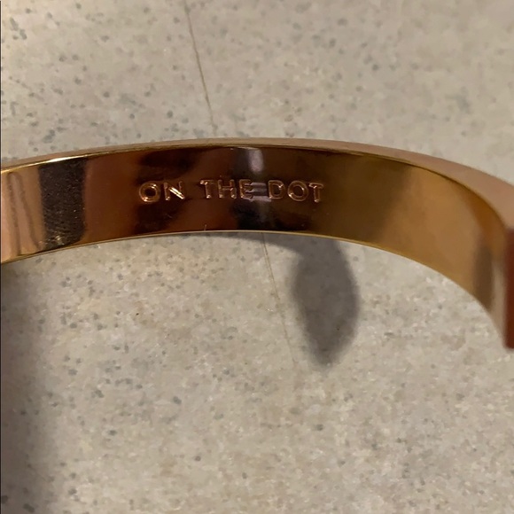 Kate Spade On the Go-gold bracelet with white dots - Picture 2 of 6